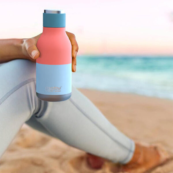 Thermosfles, Asobu, Urban, pastel blauw, 460ml sfeer