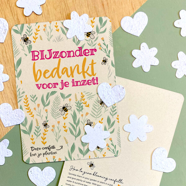 Bloeiconfetti & kaart - Dag van de zorg - Afbeelding 5