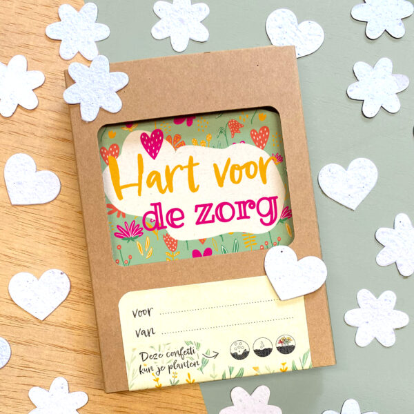 Bloeiconfetti & kaart - Dag van de zorg - Afbeelding 4