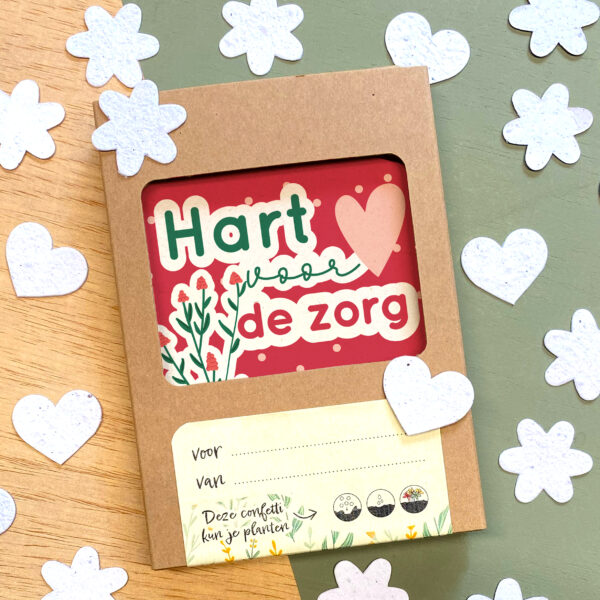 Bloeiconfetti & kaart - Dag van de zorg - Afbeelding 3