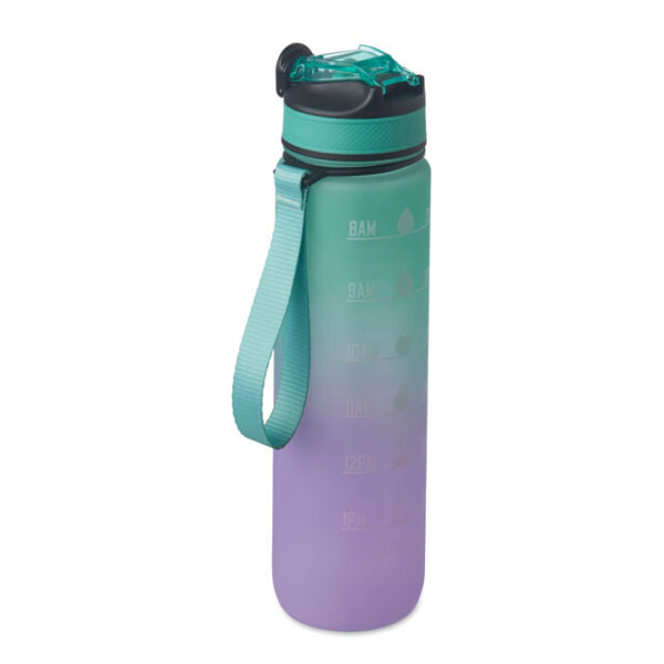 drinkfles met tijdstippen
