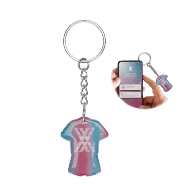 Aangepaste NFC-sleutelhanger met doming