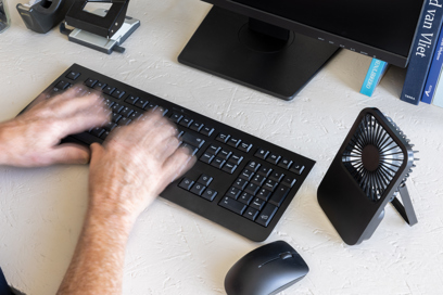 Herlaadbare bureauventilator - Afbeelding 2