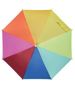 18 inch kinderparaplu van 190T pongee met regenboogpatroon