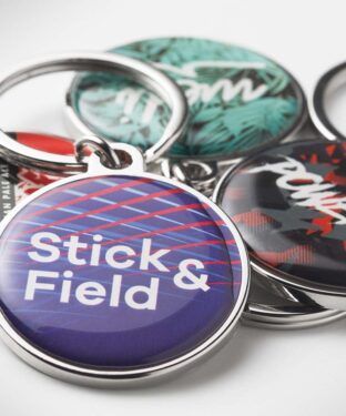 NFC sleutelhanger ijzer/doming