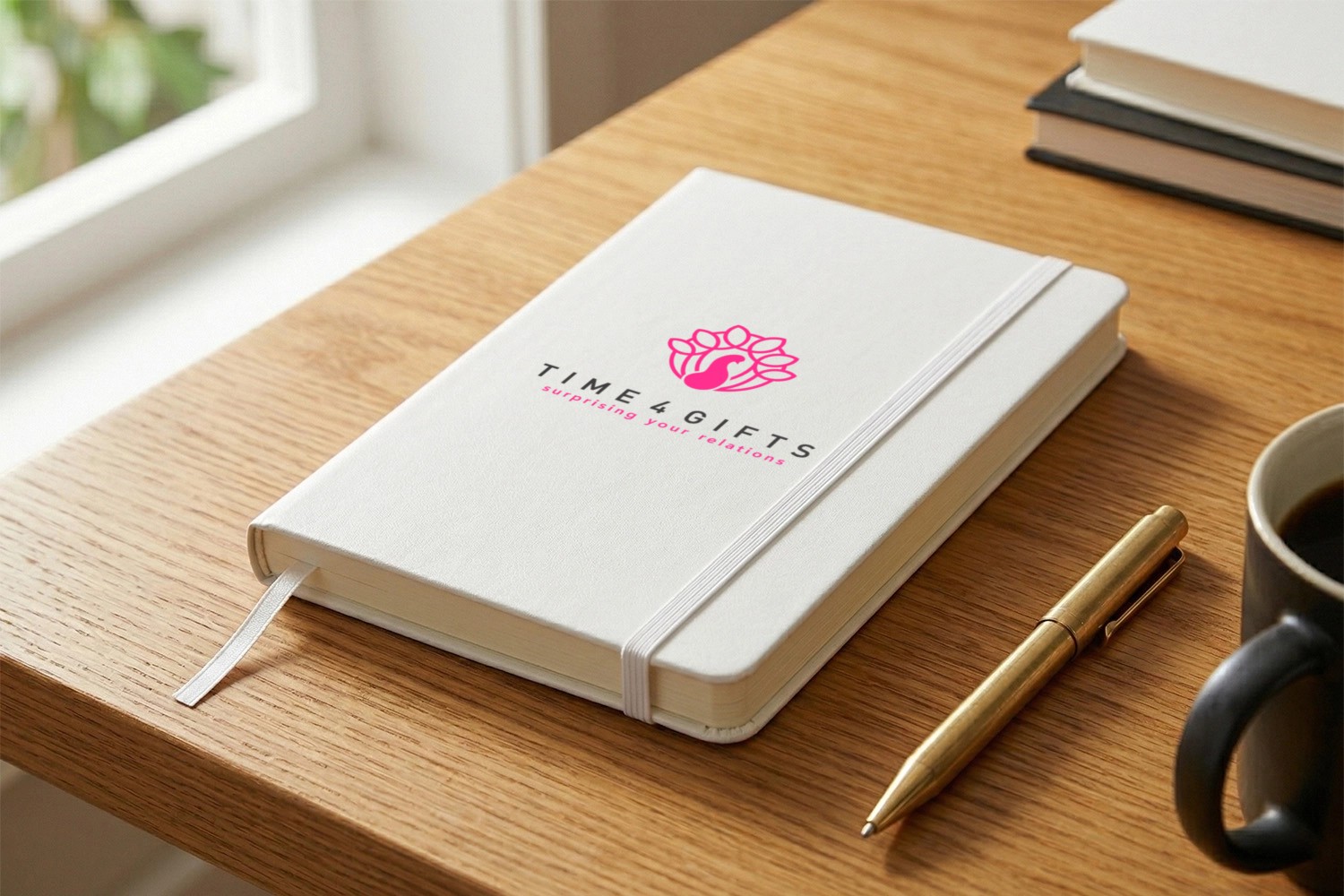 Notitieboek met logo